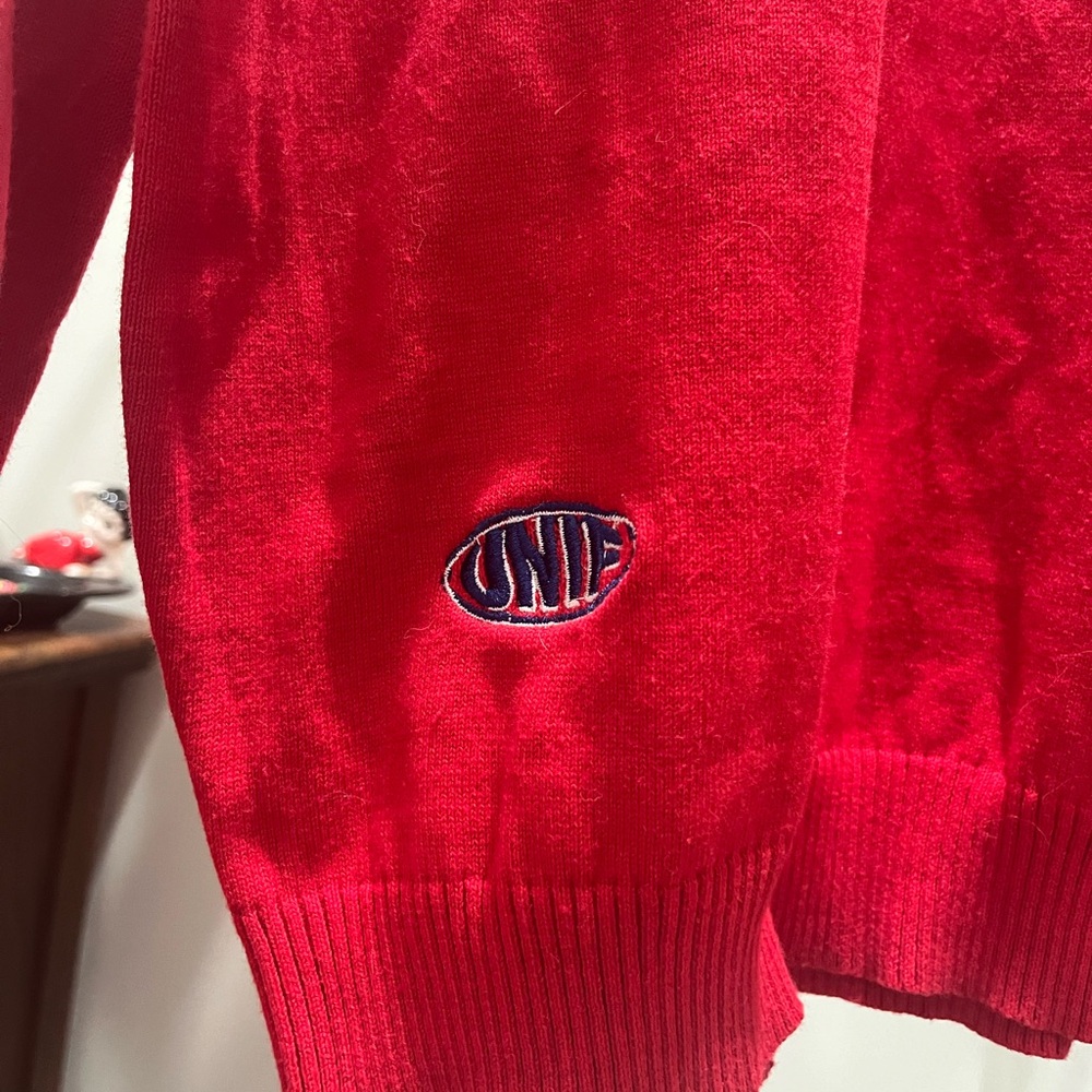 UNIF Riley Ringer Deadstock Red Sweater